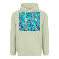 Matcha humpback whale Heavyweight Hoodie - BarkalooDesign