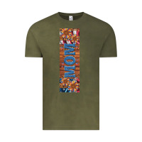 Vintage Olive usa flag and mom penwraps Vintage Tee - Artiststas