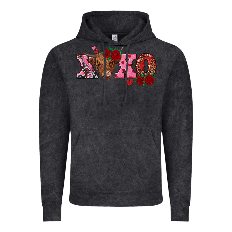 Xoxo Highland Cow Vintage Hoodie by RanaPortraitStore | Teevron