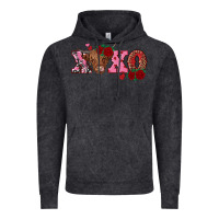 Vintage Black xoxo highland cow Vintage Hoodie - RanaPortraitStore