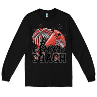 Black cheer coach Long Sleeve Tee - MaliasSmallBusiness