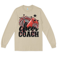 Mushroom cheer coach Long Sleeve Tee - MaliasSmallBusiness