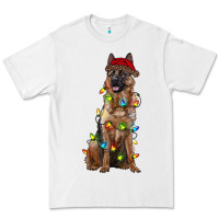 White christmas german shepherd Premium Tee - RanaPortraitStore