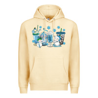 Pina Colada winter snowman coffee cups Premium Hoodie - texasbilliewilder