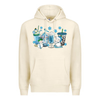 Tofu winter snowman coffee cups Premium Hoodie - texasbilliewilder