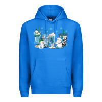True Royal winter snowman coffee cups Premium Hoodie - texasbilliewilder