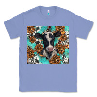 Colony Blue western black and white cow Classic Tee - BarkalooDesign