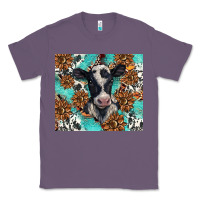 Lavender western black and white cow Classic Tee - BarkalooDesign