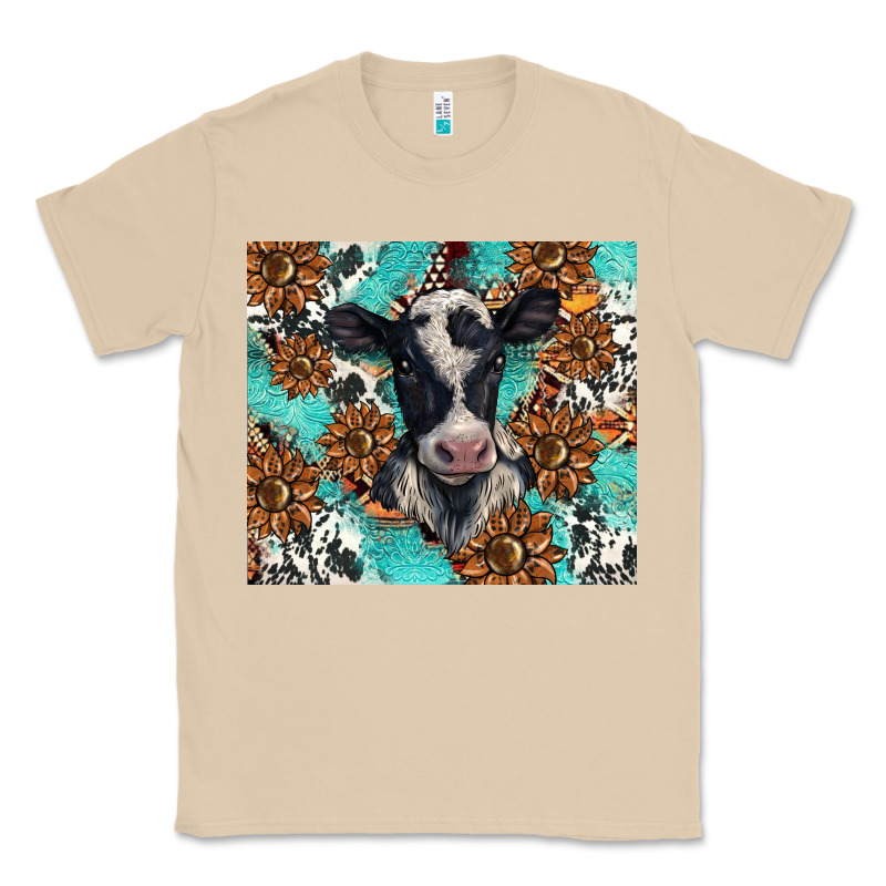 Western Black And White Cow Classic Tee by BarkalooDesign | Teevron