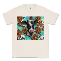 Natural western black and white cow Classic Tee - BarkalooDesign