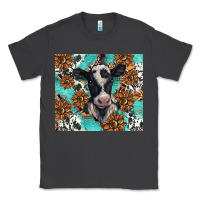 Smoke western black and white cow Classic Tee - BarkalooDesign