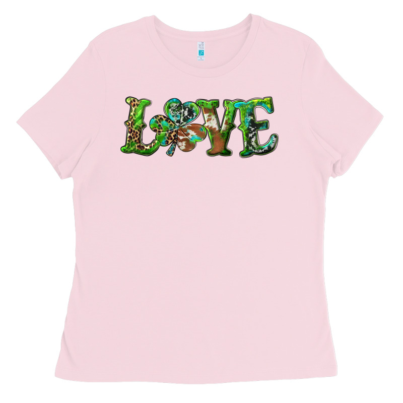 Love With Shamrock Ladies Tee by RanaPortraitStore | Teevron