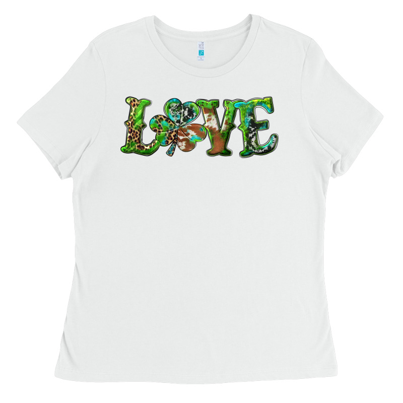 Love With Shamrock Ladies Tee by RanaPortraitStore | Teevron