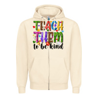 Sandshell teach them to be kind Zipper Hoodie - NancyCooperArtShop