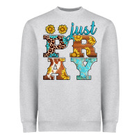 Heather Grey just pray western sunflowers Heavyweight Sweatshirt - AdoDesignShop