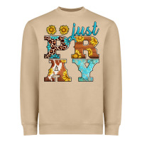 Just Pray Western Sunflowers Heavyweight Sweatshirt | Teevron