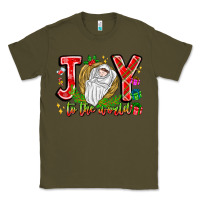 Army Green joy to the world Classic Tee - CowhideDigitalArt