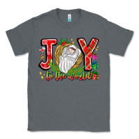 Charcoal Heather joy to the world Classic Tee - CowhideDigitalArt