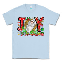 Dusty Blue joy to the world Classic Tee - CowhideDigitalArt