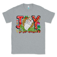 Heather Grey joy to the world Classic Tee - CowhideDigitalArt