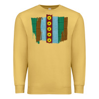 Antique Gold Western Sunflower Farm Life Brush Strokes Premium Sweatshirt - Bettercallsaul
