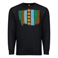 Black Western Sunflower Farm Life Brush Strokes Premium Sweatshirt - Bettercallsaul