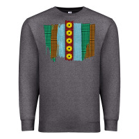 Charcoal Heather Western Sunflower Farm Life Brush Strokes Premium Sweatshirt - Bettercallsaul