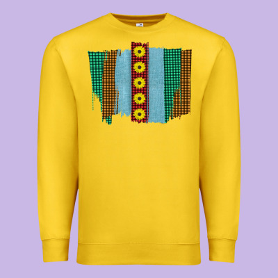 Western Sunflower Farm Life Brush Strokes Premium Sweatshirt Designed By Bettercallsaul