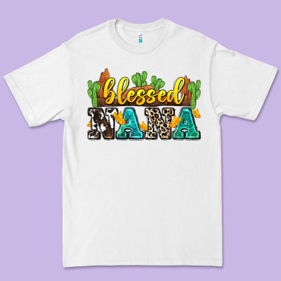 Blessed Nana Premium Tee Designed By Zillion Design Studio