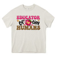 Cream educator of tiny humans Heavy Core Tee - texasbilliewilder