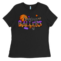 Black raising ballers basketball Ladies Tee - Zillion Design Studio