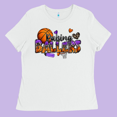 Raising Ballers Basketball Ladies Tee Designed By Zillion Design Studio