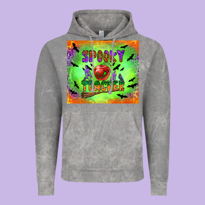 Spooky Teacher Vintage Hoodie Designed By Bundleandbundleshop