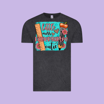 Little Miss Kindergarten Cutie Vintage Tee Designed By Jahusdesignshop