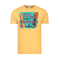 Vintage Mustard little miss kindergarten cutie Vintage Tee - JahusDesignShop
