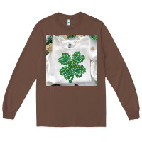 Chestnut shamrock patterned clothing Long Sleeve Tee - MaliasSmallBusiness