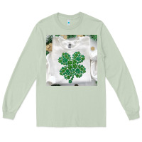 Matcha shamrock patterned clothing Long Sleeve Tee - MaliasSmallBusiness