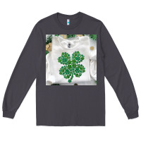 Smoke shamrock patterned clothing Long Sleeve Tee - MaliasSmallBusiness
