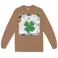 Toasted Coconut shamrock patterned clothing Long Sleeve Tee - MaliasSmallBusiness