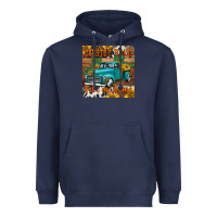 Navy country roads take me home truck coaster Heavyweight Hoodie - Jasminsmagicworld