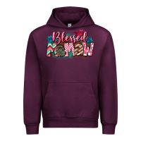 Mauve Wine Blessed memaw Mother's Day Urban Hoodie - CowGirlArtShop