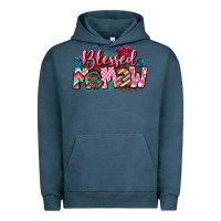 Pigment Midnight Navy Blessed memaw Mother's Day Urban Hoodie - CowGirlArtShop