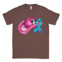 Chestnut cowboy hat and cancer ribbon Classic Tee - AdoDesignShop