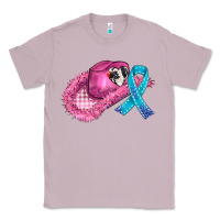 Lilac cowboy hat and cancer ribbon Classic Tee - AdoDesignShop