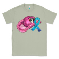 Matcha cowboy hat and cancer ribbon Classic Tee - AdoDesignShop