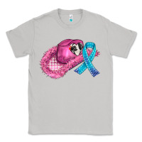 Moon Dust cowboy hat and cancer ribbon Classic Tee - AdoDesignShop