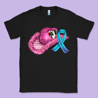 Cowboy Hat And Cancer Ribbon Classic Tee Designed By Adodesignshop