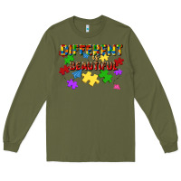 Army Green different is beautiful Long Sleeve Tee - JahusDesignShop