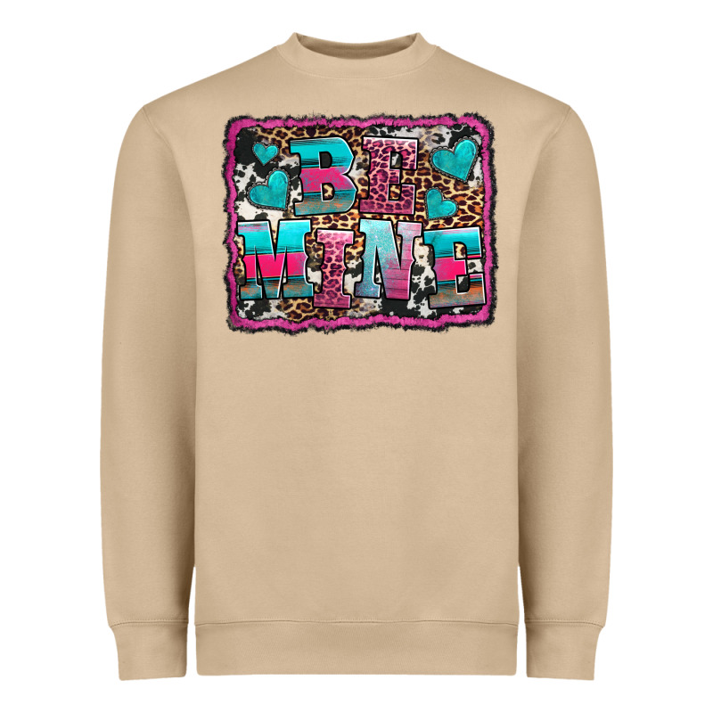 Be Mine Western Valentine's Day Heavyweight Sweatshirt by AdoDesignShop | Teevron