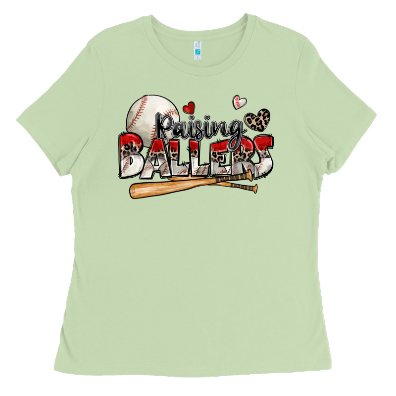 Raising Ballers Baseball Ladies Tee by Zillion Design Studio | Teevron